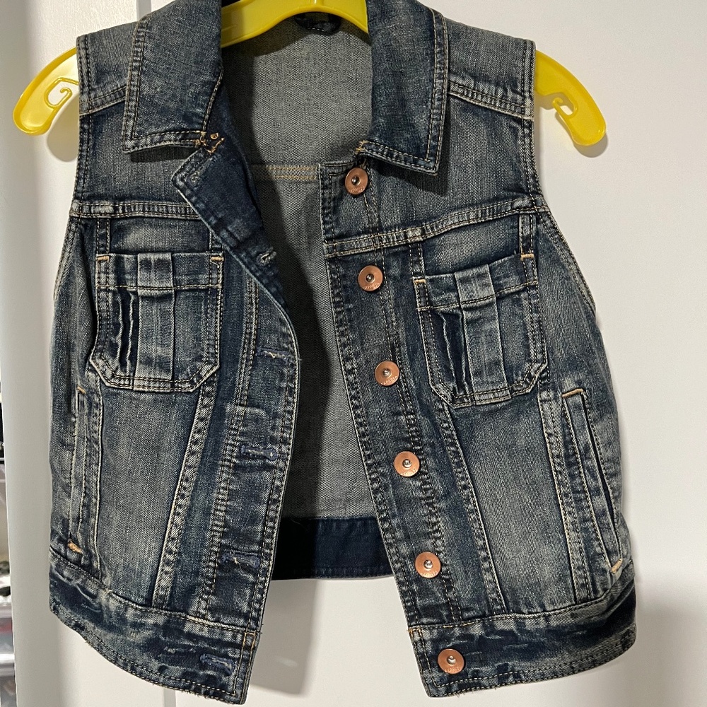 Denim Vest Cropped